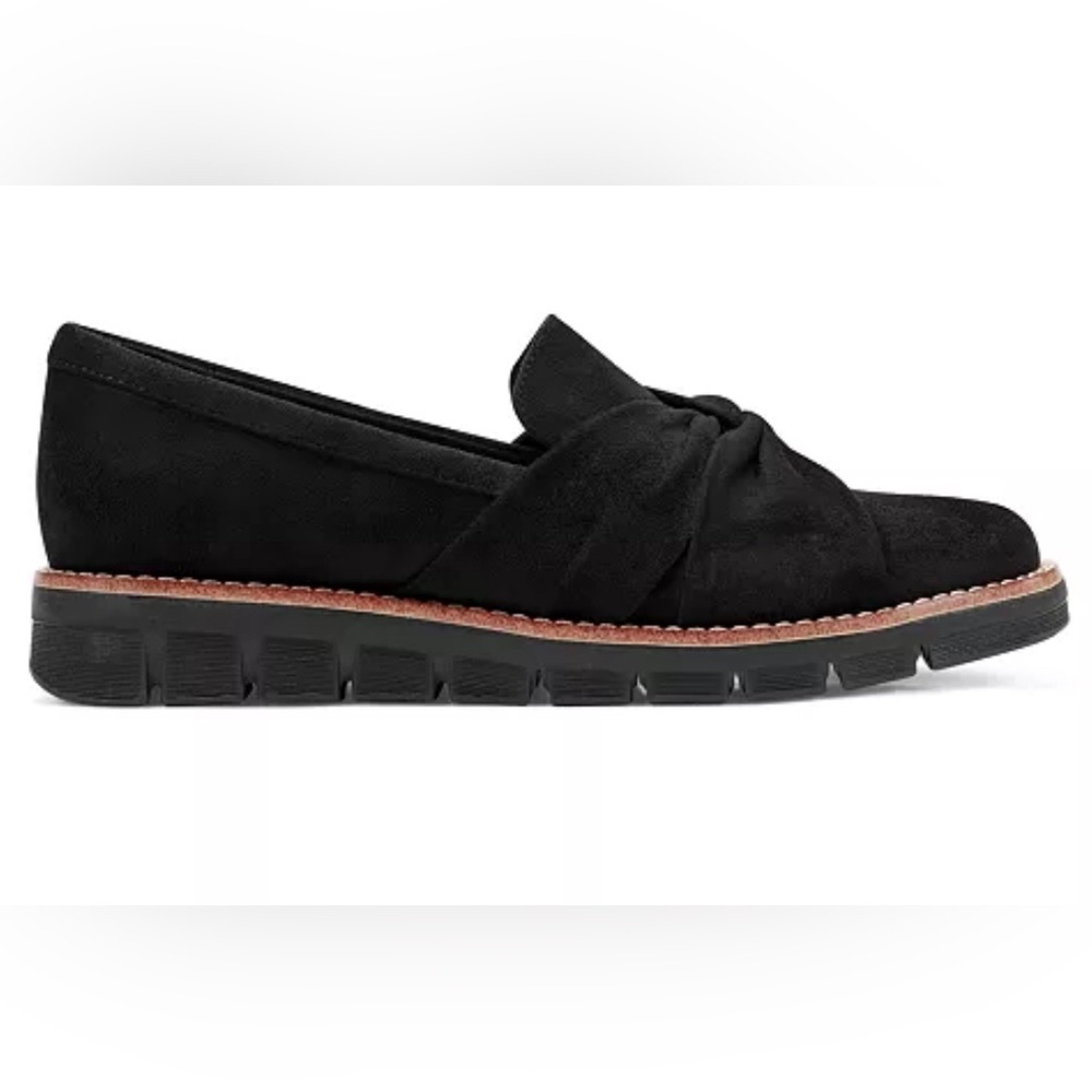 Easy Spirit Women's Vitalia eFlex Ruched Slip-On Loafers Black Size 6.5 NIB - Picture 2 of 10